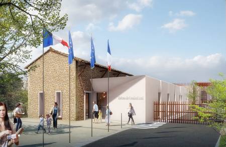 Notre zone d'activité pour ce service Création d’espaces intérieurs pour bureaux modernes avec style contemporain et dépôt de permis réalisé en interne